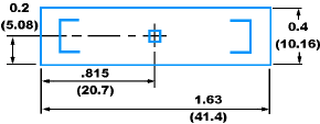 121-0015 top-view dimensions